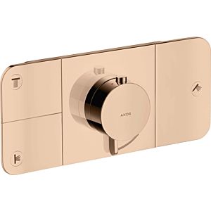 hansgrohe Axor One trim kit 45713300 concealed thermostat module, 3 outlets, polished red gold