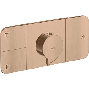 hansgrohe Axor One trim kit 45713310 concealed thermostat module, 3 outlets, brushed red gold