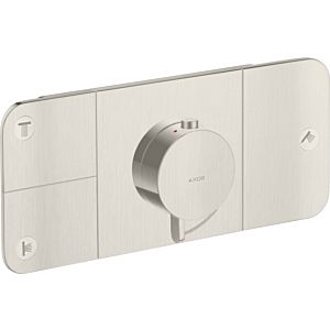 hansgrohe Axor One trim kit 45713800 concealed thermostat module, 3 outlets, stainless steel look
