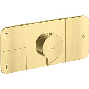 hansgrohe Axor One trim kit 45713950 concealed thermostat module, 3 outlets, brushed brass
