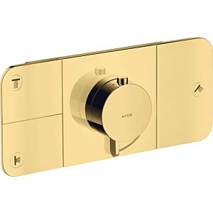 hansgrohe Axor One trim kit 45713990 concealed thermostat module, 3 outlets, polished gold optic