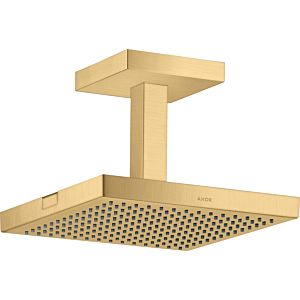 hansgrohe Axor Starck overhead shower 10929250 with ceiling connection, 240x240mm, 1jet, brushed gold optic