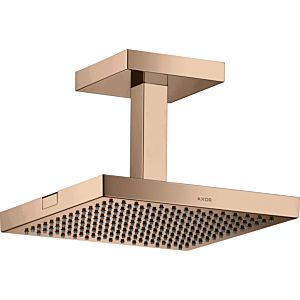 hansgrohe Axor Starck overhead shower 10929300 with ceiling connection, 240x240mm, 1jet, polished red gold
