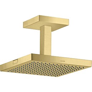 hansgrohe Axor Starck overhead shower 10929950 with ceiling connection, 240x240mm, 1jet, brushed brass