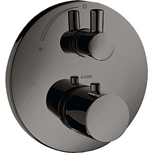 hansgrohe Axor Uno Fertigmontageset 38700330 Unterputz-Thermostat, mit Absperrventil, polished black chrome