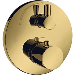 hansgrohe Axor Uno trim set 38700990 concealed thermostat, with shut-off valve, polished gold optic