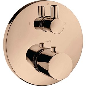hansgrohe Axor Uno trim set 38720300 concealed thermostat, with shut-off and diverter valve, polished red gold