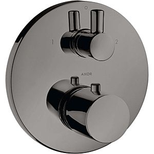 hansgrohe Axor Uno trim set 38720330 concealed thermostat, with shut-off and diverter valve, polished black chrome