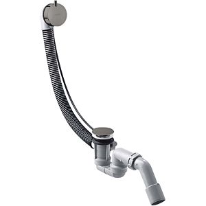 hansgrohe Flexaplus complete set 58316330 waste and overflow set, polished black chrome