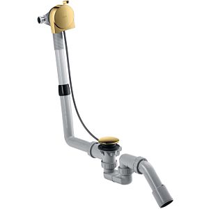 hansgrohe Exafill complete set 58307990 bath spout, waste and overflow set, polished gold optic