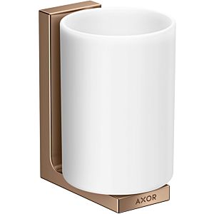 hansgrohe Axor Zahnbecher 42604300 Glas, Wandmontage, polished red gold