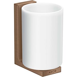hansgrohe Axor tooth cup 42604310 glass, wall mounting, brushed red gold