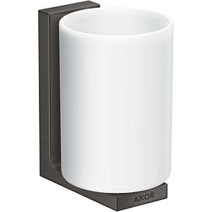 hansgrohe Axor tooth cup 42604340 glass, wall mounting, brushed black chrome