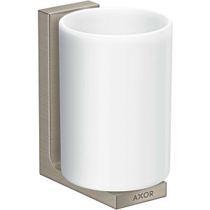 hansgrohe Axor tooth cup 42604820 glass, wall mounting, brushed nickel