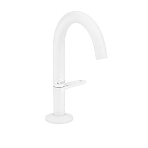 hansgrohe Axor One wash basin mixer 48010700 projection 122mm, with push-open waste set, matt white