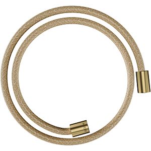 hansgrohe textile shower hose 28228950 1250 mm, cylindrical nut on both sides, brushed brass