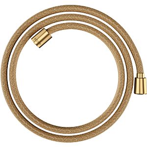 hansgrohe textile shower hose 28259250 1600 mm, nut 1x conical, 1x cylindrical, brushed gold optic