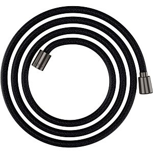 hansgrohe textile shower hose 28290340 2000 mm, nut 1x conical, 1x cylindrical, brushed black chrome