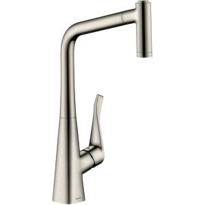hansgrohe 14780800 pull-out spray 2jet stainless steel look