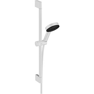 hansgrohe Pulsify Select S shower set 24161700 3jet, Relaxation, with shower bar 65cm, EcoSmart, matt white