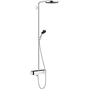 hansgrohe Pulsify S Showerpipe 24230000 with bath thermostat Shower Tablet Select 400, chrome