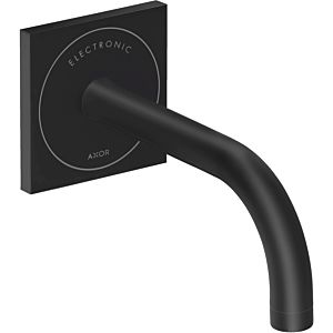 hansgrohe Axor Uno electronic basin mixer 38119670 UP, with spout 165mm, for wall mounting, matt black