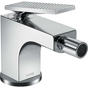 hansgrohe Axor Citterio fitting 39201000 projection 110mm, with pop-up waste set, lever handle, diamond cut, chrome
