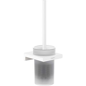 hansgrohe AddStoris WC brush set 41752700 Wall mounting, metal, glass, matt white