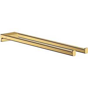 hansgrohe AddStoris towel rail 41770990 length 445mm, two arms, wall mounting, metal, polished gold optic