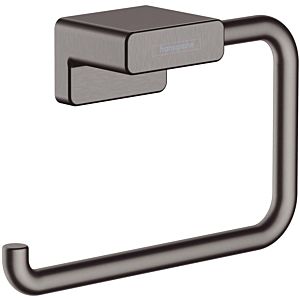 hansgrohe AddStoris toilet roll holder 41771340 without cover, wall mounting, metal, brushed black chrome