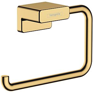 hansgrohe AddStoris toilet roll holder 41771990 without cover, wall mounting, metal, polished gold optic