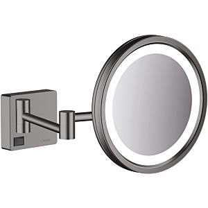 hansgrohe AddStoris shaving mirror 41790340 with LED light, wall mounting, brushed black chrome