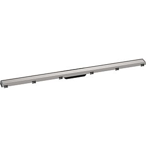 hansgrohe RainDrain Match shower channel 56042800 120cm, finish set, with height-adjustable frame, brushed stainless steel