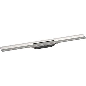 hansgrohe RainDrain Flex shower channel 56051800 80cm, finish set, can be shortened, for wall mounting, stainless steel look