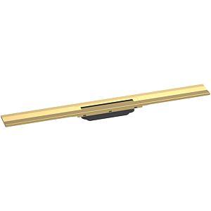 hansgrohe RainDrain Flex shower channel 56051990 80cm, finish set, can be shortened, for wall mounting, polished gold optic