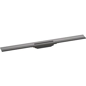 hansgrohe RainDrain Flex shower channel 56052340 90cm, finish set, can be shortened, for wall mounting, brushed black chrome