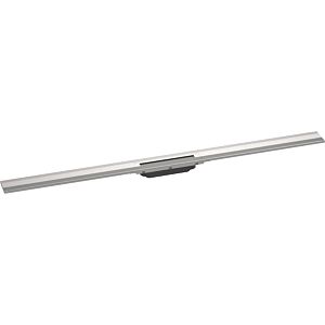 hansgrohe RainDrain Flex shower channel 56054800 120cm, finish set, can be shortened, for wall mounting, stainless steel look