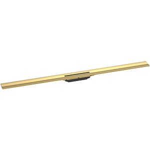 hansgrohe RainDrain Flex shower channel 56054990 120cm, finish set, can be shortened, for wall mounting, polished gold optic