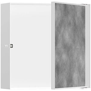 hansgrohe XtraStoris niche murale 56085700 30x30x10cm, avec porte à carreler, blanc mat