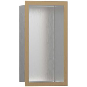 hansgrohe XtraStoris wall niche 56094140 30x15x10cm, with design Stainless Steel , match0 brushed, brushed bronze
