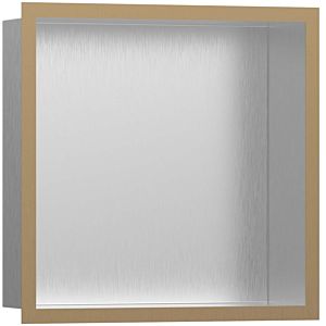 hansgrohe XtraStoris wall niche 56097140 30x30x10cm, with design Stainless Steel , match0 brushed, brushed bronze