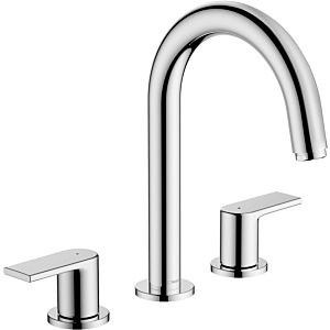 hansgrohe Vernis Shape 3-hole basin mixer 71563000 with pop-up waste set, chrome