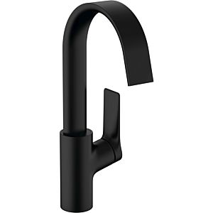 hansgrohe Vivenis 210 basin mixer 75030670 with swivel spout and pop-up waste set, matt black