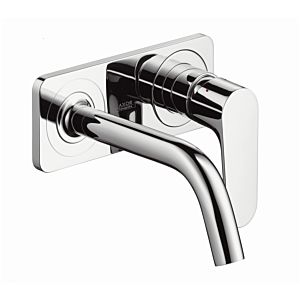 hansgrohe single lever hansgrohe mixer AxorCitterioM for concealed installation, with plate, short spout, chrome