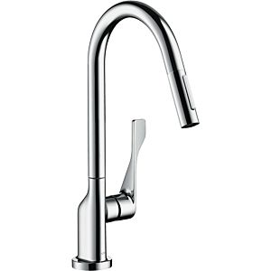 hansgrohe Citterio Axor ktichen mixer 39835000 pull-out spray, swivelling, chrome