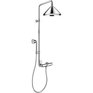 hansgrohe Axor Showerpipe 26020000 designed by  Front, mit Thermostat, 2jet Kopfbrause, chrom