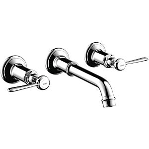 hansgrohe Axor Montreux mirror hansgrohe Axor Montreux mirror concealed washbasin 3-hole fitting, DN 15, lever handle, brushed nickel
