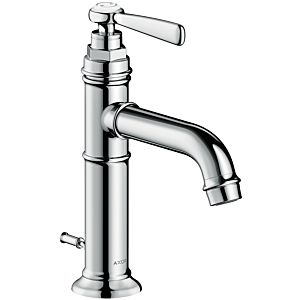 hansgrohe Axor Montreux mirror basin mixer 16515820 projection 142mm, with lever handles, with pull rod waste set, brushed nickel