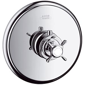 hansgrohe Fertigmontageset Axor Montreux 16810820 Unterputz Thermostat, Kreuzgriff, brushed nickel