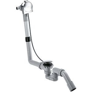 hansgrohe Exafill S complete set 58307000 chrome, bath filler, with waste / overflow set, for normal bath tub